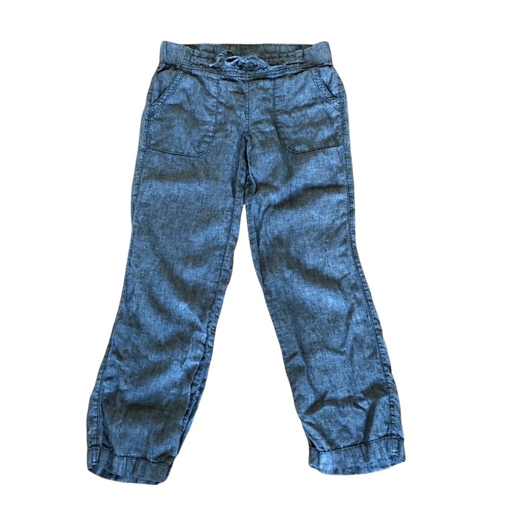 Athleta Linen Pants Heathered 8 Petite